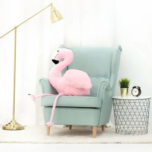 Teddyway Fluffy Big Plush Flamingo Giant XXL, Soft Toy, 125 Cm, 49 Inches, 4.1 Feet, Pink - Teddyway