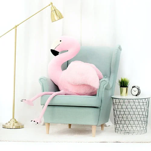 Teddyway Fluffy Big Plush Flamingo Giant XXL, Soft Toy, 125 Cm, 49 Inches, 4.1 Feet, Pink - Teddyway